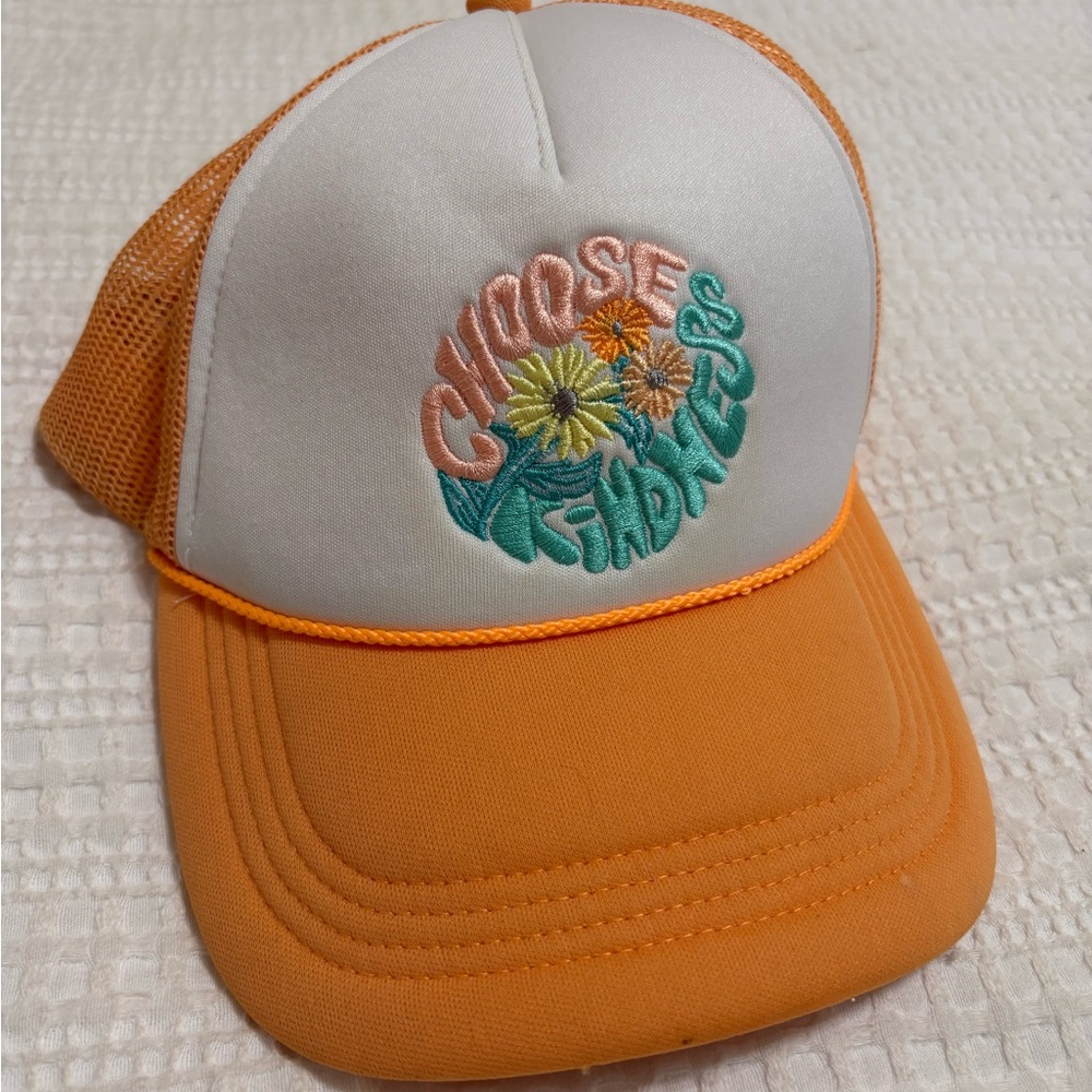 Orange and White Trucker Hat